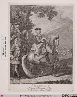 Bildnis Georg II. (August), König von Großbritannien u. Irland, Kurfürst von Hannover (reg. 1727-60)