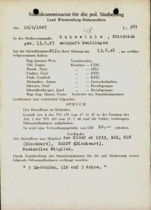 Schweikle, Friedrich