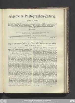 Nr. 13. 26. Juni 1903. Jahrg. X.