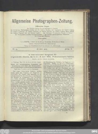 Nr. 13. 26. Juni 1903. Jahrg. X.