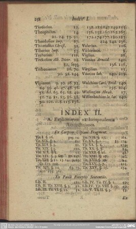 Index II.