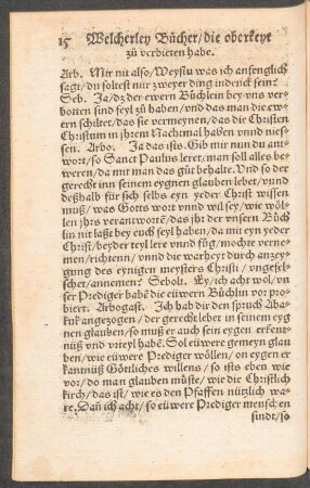 15 Welcherley Bücher/ die oberkeyt zu verbieten habe.