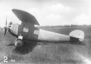 Verkehrsflugzeug "U 8", Seitenansicht (Udet, München) : Technikgeschichte | Maschinenbau | Verkehrswesen | Luftfahrzeuge | Flugzeuge