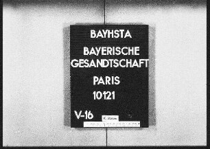 Bouvert, Francois, Küfer, in Clichy la Garenne bei Paris; und andere (Namen nur im Register verzeichnet)