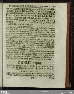 Das XLIX Capitel
