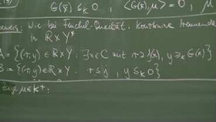 Lagrange Dualität bei Ungleichungsbedingungen II