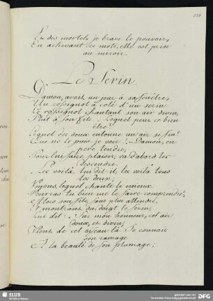 [Text 35:] Le Serin (Fabel).