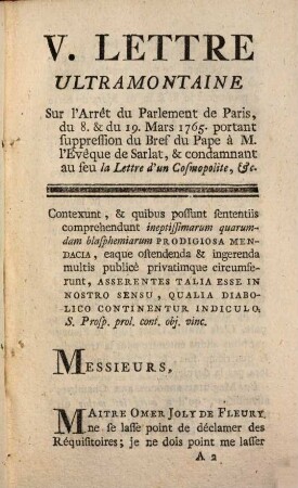 Discours de Mgr. Pierre de Rochechouard à l'Assemblée provinçiale de Rouen ... 1765