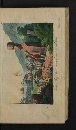 Tafel: Cooks Reise im Innern von Davidsland.