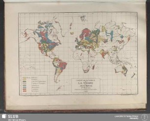 Carte Géologique de la terre par Jules Marcou