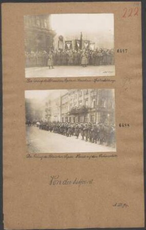 Der Einzug der Polnischen Legion in Warschau: Spalierbildung