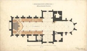 Dolmetsch, Heinrich; Göppingen; Oberhofen - Kiche - Empore (Grundriss)