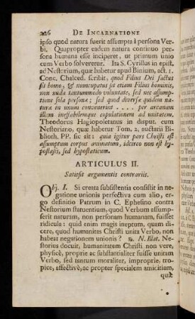 226-234, Articulus II