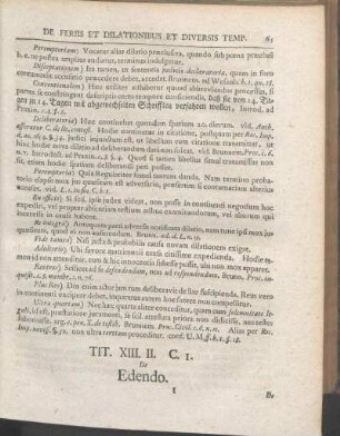 Tit. XIII. II. C. I. De Edendo.