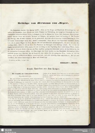 Beiträge von Hermann von Meyer