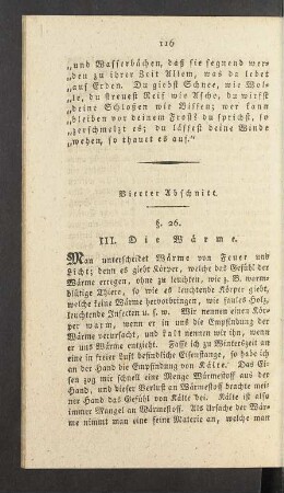 Vierter Abschnitt. III. Die Waerme.