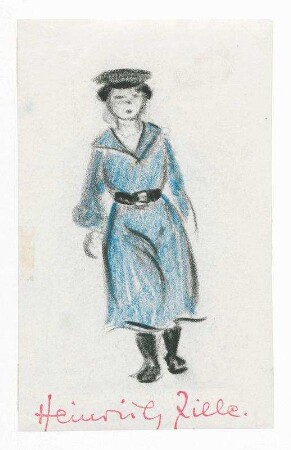 Frau im Matrosenkleid