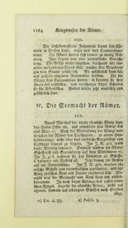 IV. Die Seemacht der Römer