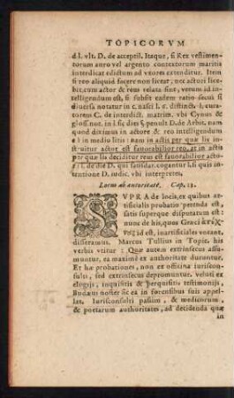 Locus ab autoritate. Cap. 13.