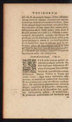 Locus ab autoritate. Cap. 13.
