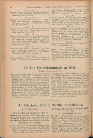 II. Die Handelskammer zu Kiel.