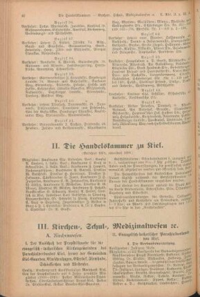 II. Die Handelskammer zu Kiel.
