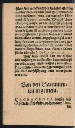 Von den Sacramenten in gemein.