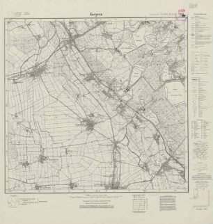 5106 (alte Nr.: 2970) Kerpen, Meßtischblatt (4cm - Karte)
