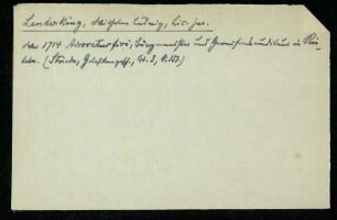 Lenderking, Wilhelm Ludwig, Lic. jur.