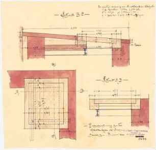 Kranken- und Siechenhaus, Brüssow Gültiger Ausführungsentwurf: Abortanlage, Details