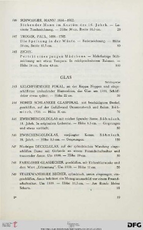 Glas (Nr. 143-166)