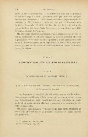 Titolo II. Modificazioni del diritto di proprietà