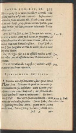 Adverbiorum Eclipsis.
