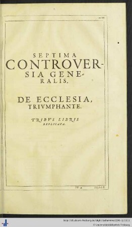Septima Controversia Generalis.