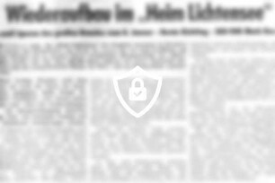 Wiederaufbau im "Heim Lichtensee"