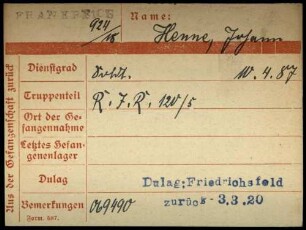 Henne, Johann - Henninger, Alois