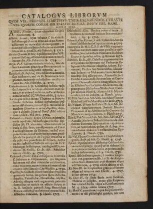 Catalogus Librorum Quos Vel Propriis Sumptibus Typis Excudendos Curavit Vel Quorum Copiam Sibi Paravit Io. Car. Bohn Bibl. Ham. Anno 1760