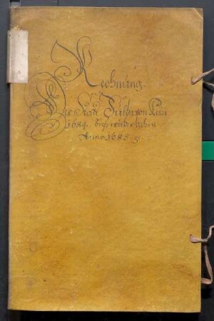 IX A 1 - Alte Stadtrechnungen (1684 - 1685)