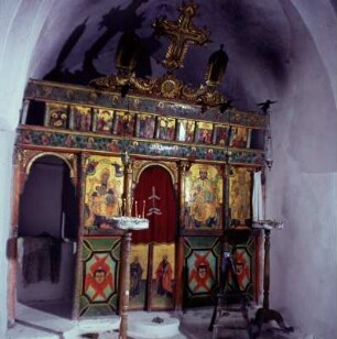 Südkreta. Ikonostásion in einem Bergdorf hinter dem Dikte-Gebirge