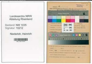 Entnazifizierung Heinrich Niederloh , geb. 04.11.1903 (Steiger)