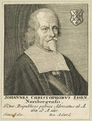 Bildnis des Johannes Christophorvs Eisen