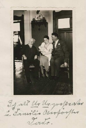 Emil Römmler mit der Familie des Oberförsters Dade