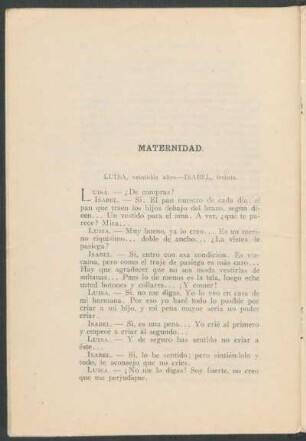 Maternidad.