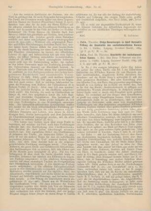 648-653 [Rezension] Zahn, Theodor, Geschichte des neutestamentlichen Kanons. I. Bd.: Das Neue Testament vor Origenes. 2. Hälfte