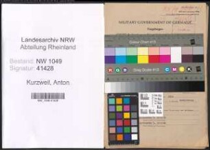 Entnazifizierung Anton Kurzweil , geb. 28.01.1913 (Werkzeugmacher)