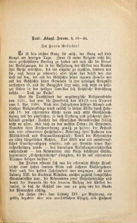 Predigt zur 200jährigen Gedenkfeier der Aufhebung des Ediktes von Nantes : gehalten den 11. Oktober 1885