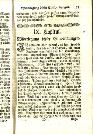IX. Capitul. Widerlegung dieser Einwendungen.
