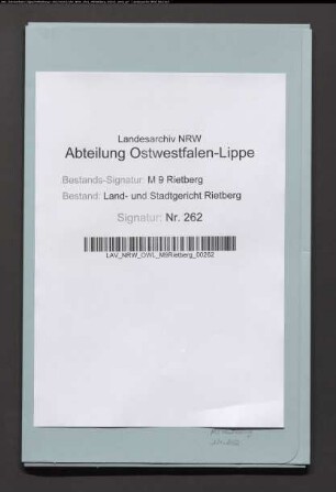 Teilungsrezess der Gemeinheit Brandheideund Vennort zu Sende