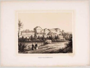 Das Rittergut in Oberlangenau (Brand-Erbisdorf-Langenau), aus dem Album der Schlösser und Rittergüter im Königreiche Sachsen, IV. Section Ergebirgischer Kreis