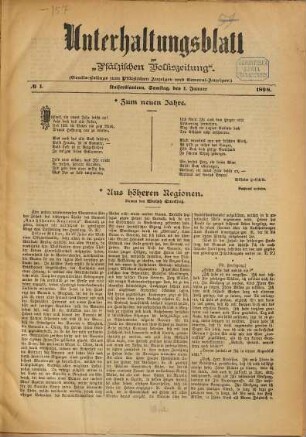 Unterhaltungsblatt zur Kaiserslauterer Zeitung. 1898
